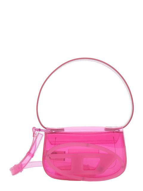 Diesel Diesel Women '1Dr' Pink Crossbody Bag With Oval D Patch And Semi-Transparent Design In Fabric Woman