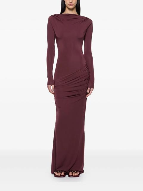 Paris Georgia draped maxi dress