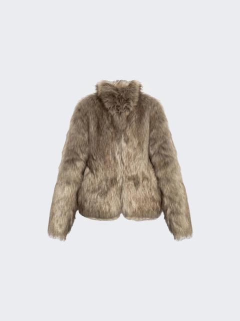 MISBHV Bianca Fur Jacket Beige