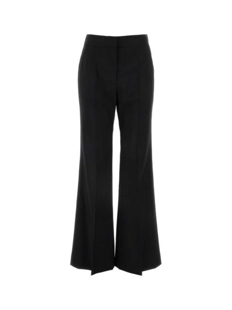 Givenchy Givenchy Women Black Wool Blend Flared Leg Pant