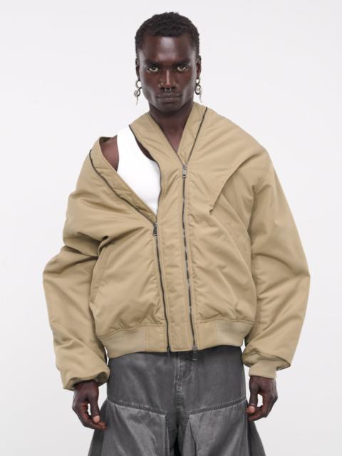 Y/Project Double Zip Pinched Logo Bomber