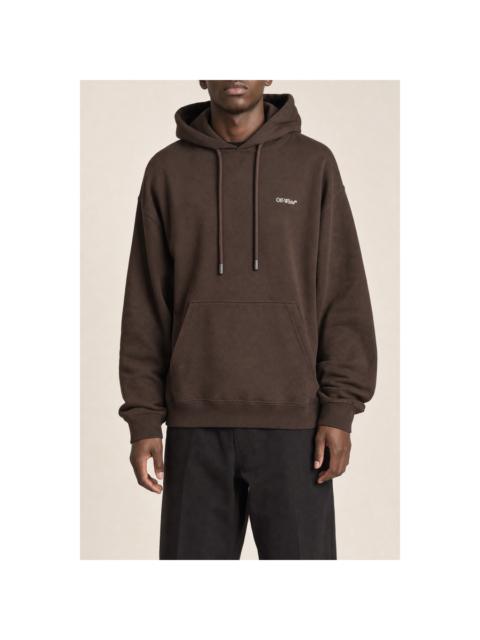 Off-White Off-White Men's Chocolate Cotton Hoodie