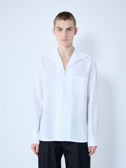 Dolce & Gabbana Linen Spread Collar Shirt