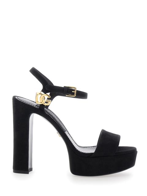 Dolce & Gabbana Dolce & Gabbana Women Plateau Suede Sandal 90