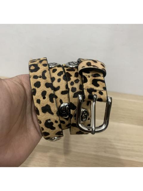 Stüssy Stussy ss link studded belt hairy cheetah print