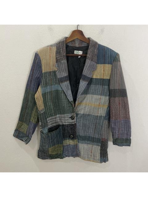Other Designers Japanese Brand - Vintage Saori Patchwork Motive Coat Jacket