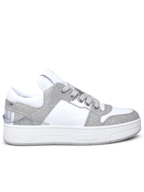 Jimmy Choo Woman Cashmere White Leather Sneakers