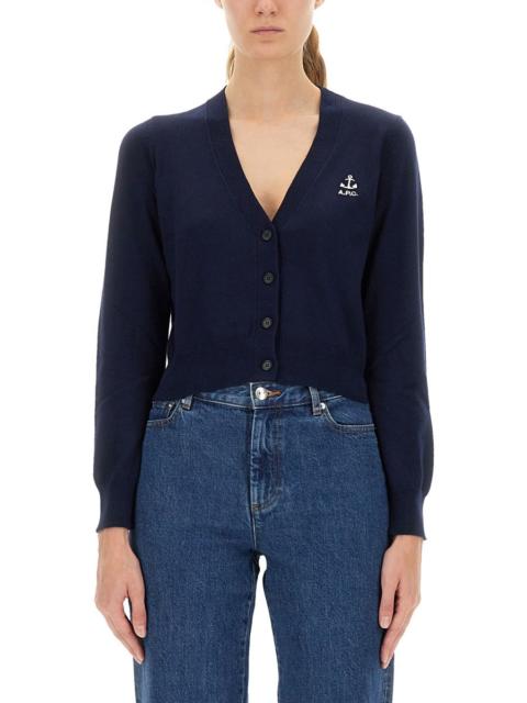 A.P.C. A.P.C. Women Cardigan With Embroidered Logo