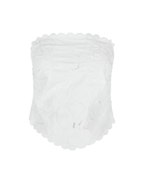 BERNADETTE Bustier Petit Beurre Embroidered