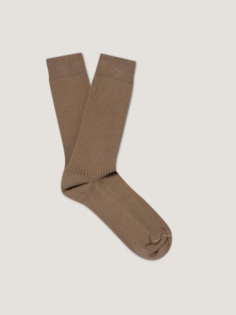 Sunspel Cotton Ribbed Socks