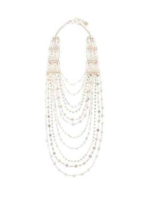 Other Designers Rose Gold Layered Novelty Chain Necklace