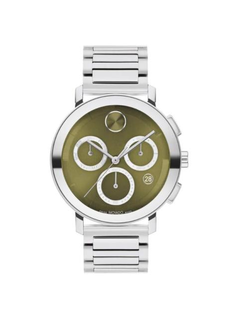 Other Designers Movado BOLD Evolution 2.0 Chronograph Quartz Green Dial Men's Watch 3601189