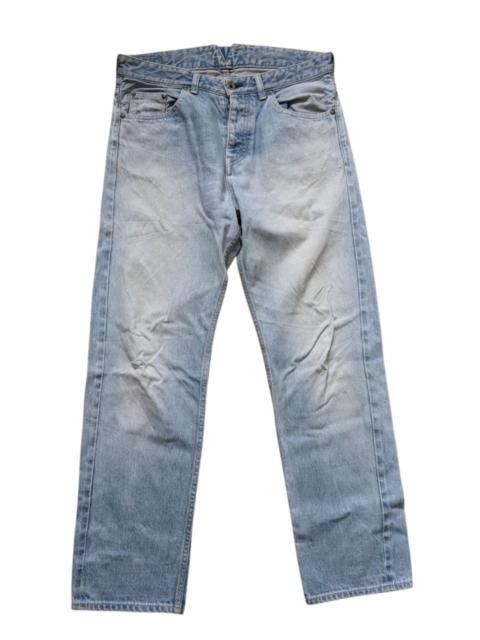 Other Designers Japanese Brand - Y2K URA-HARAJUKU LIGHT WASH DONUT BUTTON DENIM JEANS