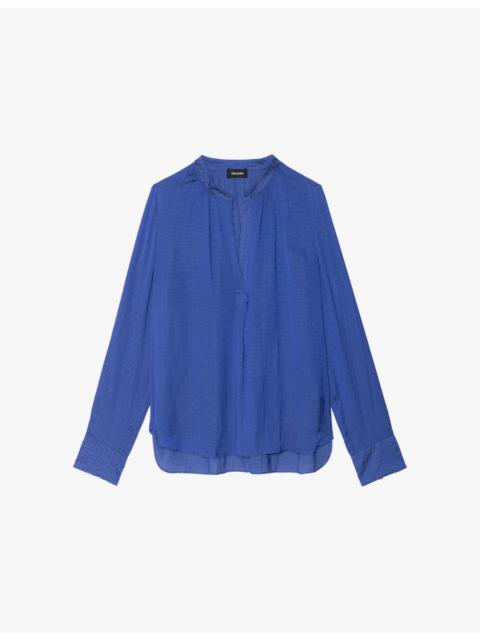 Zadig & Voltaire Tink Long-Sleeved Satin Blouse