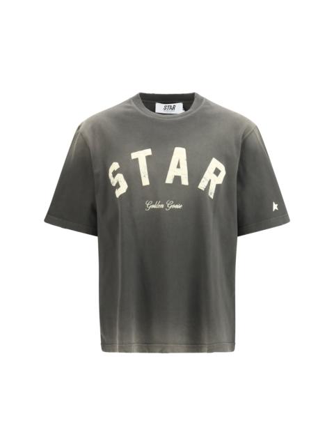 Golden Goose Golden Goose Men Star/ Unisex Relaxed Fit T-Shirt/ Cotton