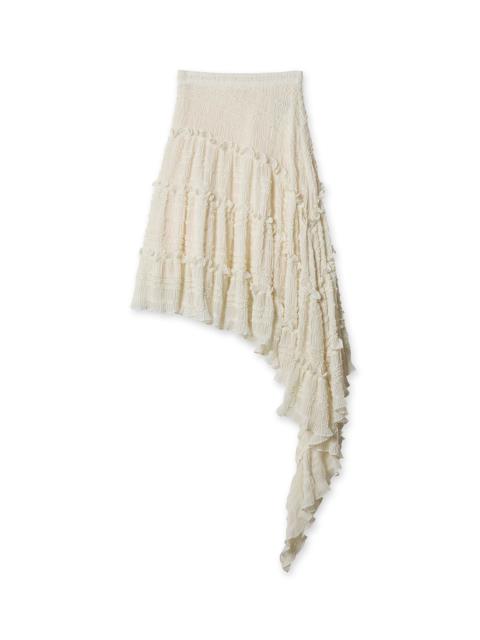 rokh Asymmetrical Lace Tulle Skirt
