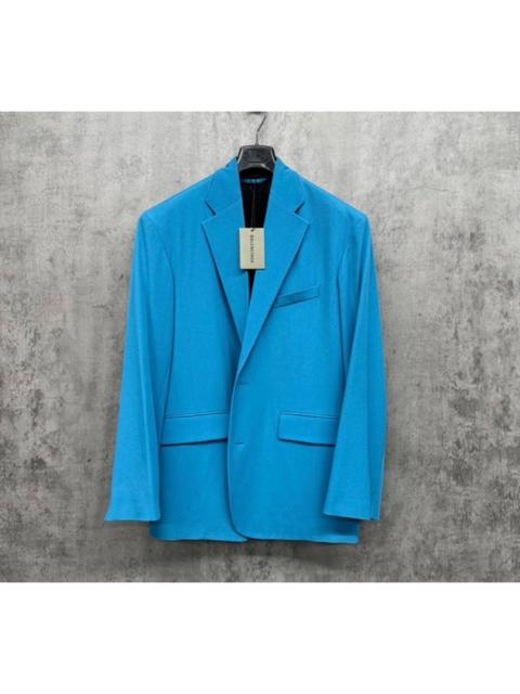 BALENCIAGA Balenciaga embroidered logo all-over print suit jacket