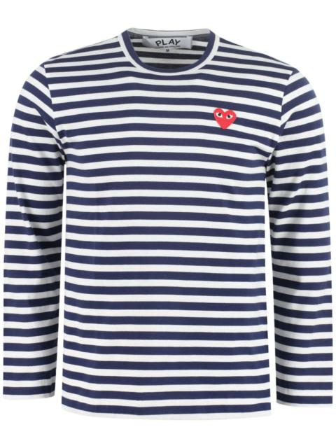 Comme des Garçons PLAY Single Red Emblem Long Sleeve Tee Unisex