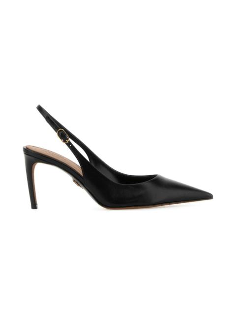 Dolce & Gabbana Black Leather Devotion 75 Pumps