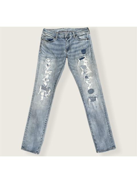 Other Designers Distressed Denim - DISSTRESSED STRECH DENIM BY RALPH LAUREN