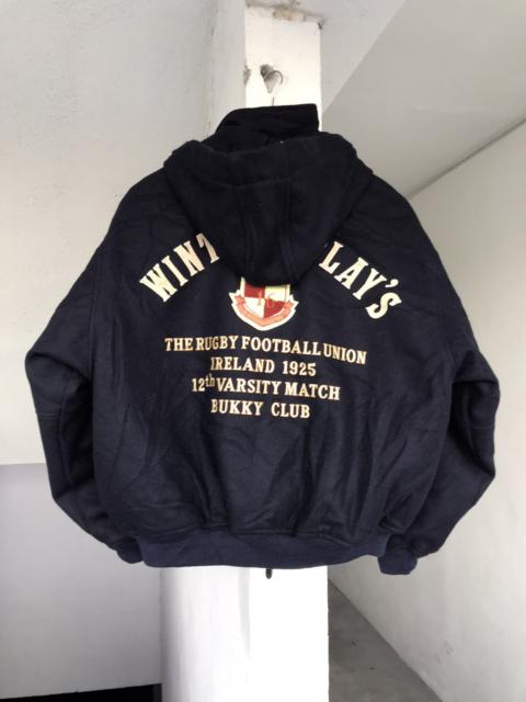 Other Designers Vintage - LASTDROP! 90s Bukky Aki Wool Varsity WINTER PLAYS BUKKY CLUB