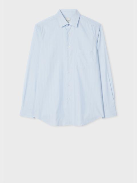 Paul Smith Modern-Fit Light Blue Fine Stripe Cotton Shirt