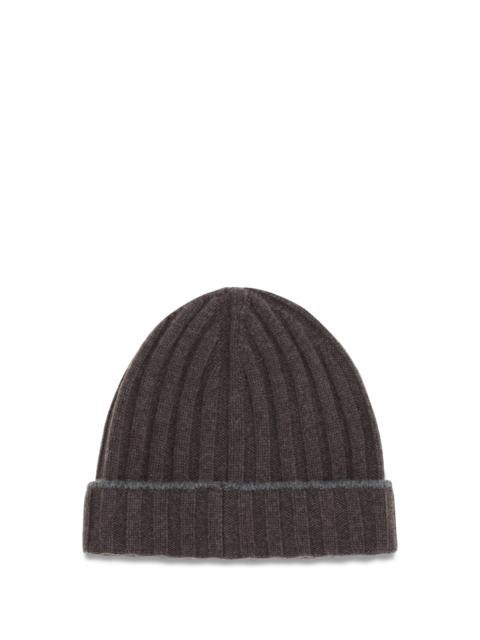 Brunello Cucinelli Brunello Cucinelli Cashmere Beanie Hat Brown