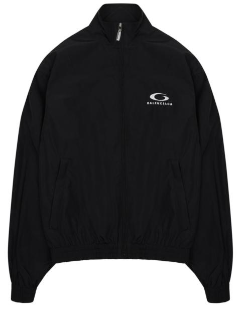 BALENCIAGA HIGH COLLAR JACKET WITH LOGO