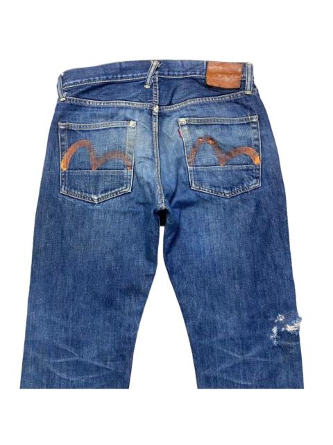 EVISU Evisu Denim Selvedge Distressed Jeans