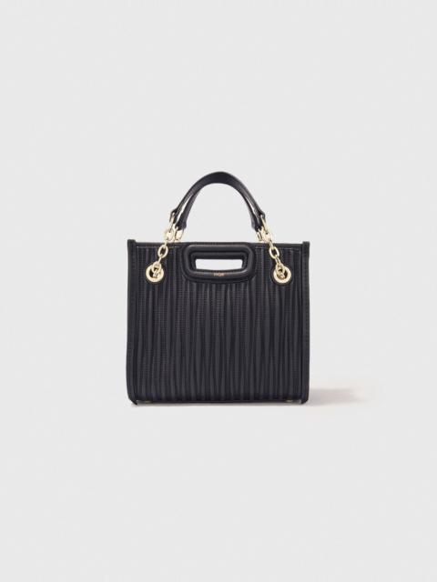 maje Mini quilted leather tote bag