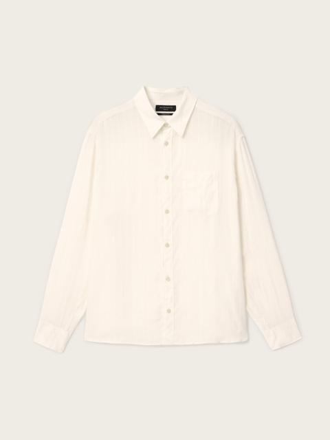 ALLSAINTS CARLYLE OVERSIZED LONG SLEEVE SHIRT