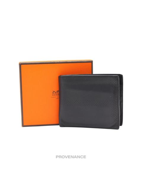 Hermès Hermès 8CC Bifold Wallet - Black Perforated H