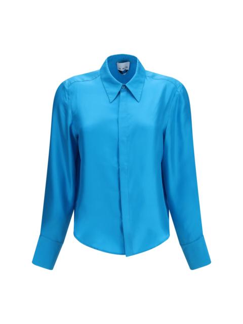 SA SU PHI Sa Su Phi Petit Silk Shirt Ciano