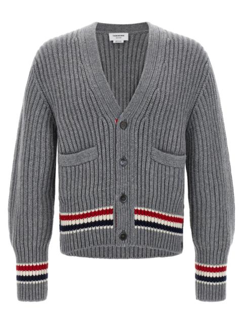 Thom Browne Thom Browne Men Rwb Tape Cardigan