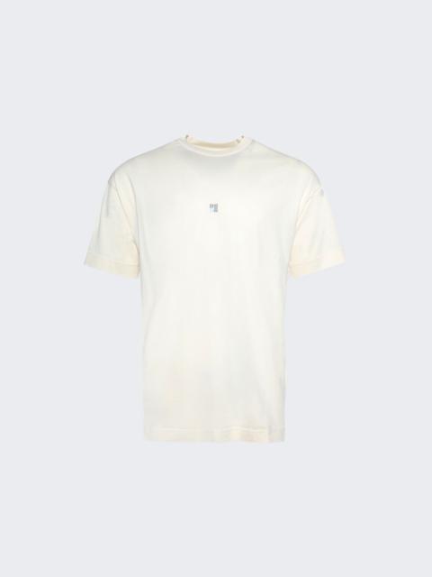 Givenchy Embroidered Logo Tee Ivory
