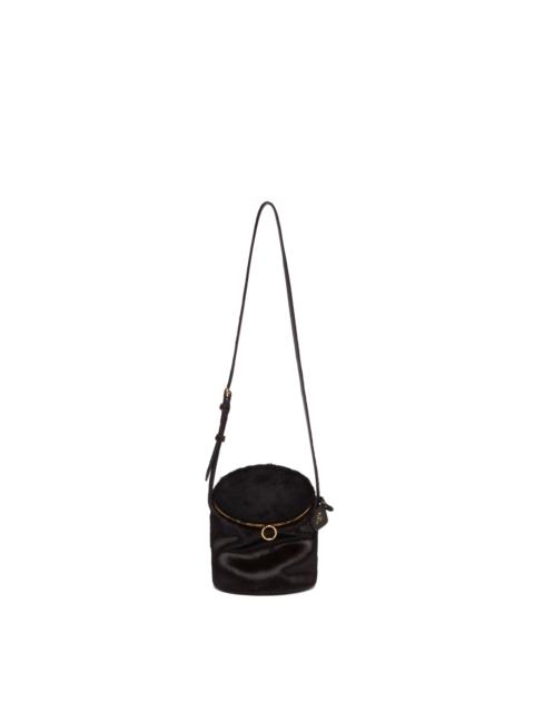 Alaïa Black Small La Canette Pony Hair Bag