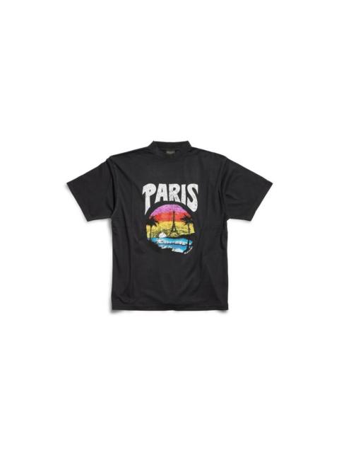 BALENCIAGA Balenciaga Paris Tropical Medium Fit T-Shirt