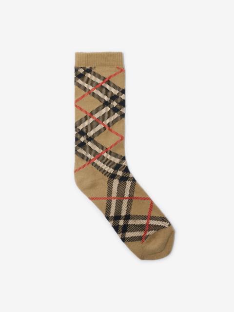 Burberry Check Cotton Blend Socks