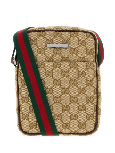GUCCI Gucci Men Gg Fabric Small Gucci Tag Crossbody Bag