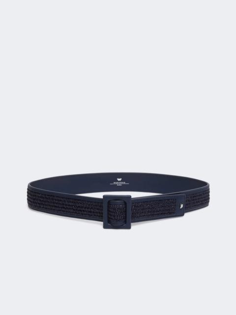 WEEKEND Max Mara Raffia effect belt - ULTRAMARINE
