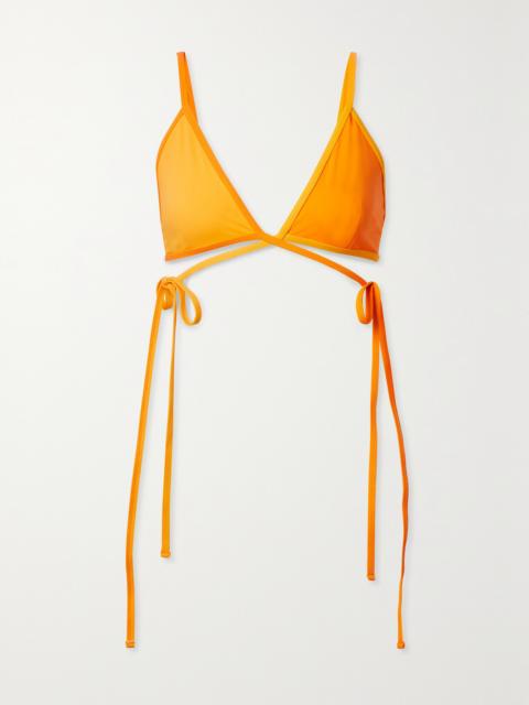 CHRISTOPHER ESBER Wrap Triangle Bikini Top