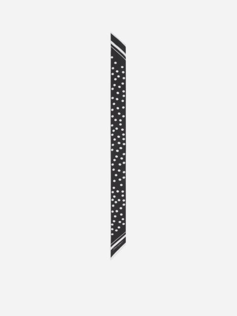 Dolce & Gabbana Polka-dot twill headscarf