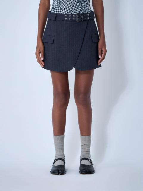 GANNI Stretch Stripe Mini skirt