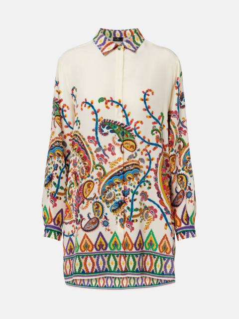 Etro Paisley printed silk shirt