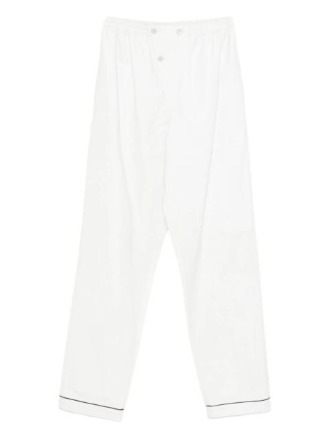 Prada Prada Button-fastening Cupro Trousers