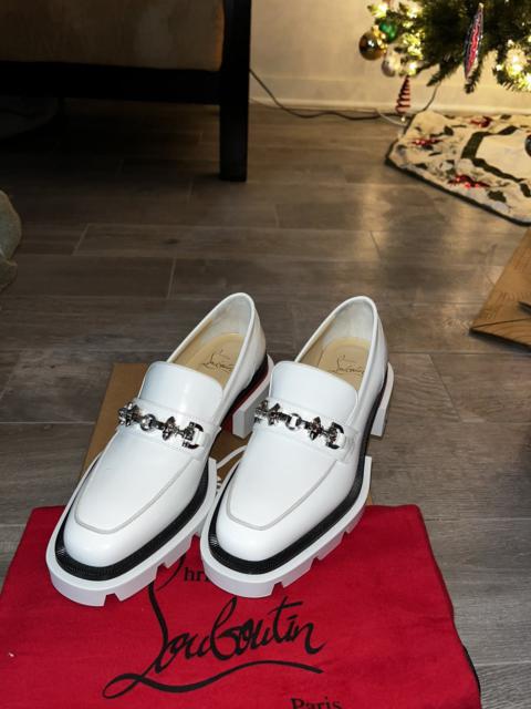 Christian Louboutin Louboutin White Lug Loafer Maxiswing Size 37 $1,095 retail