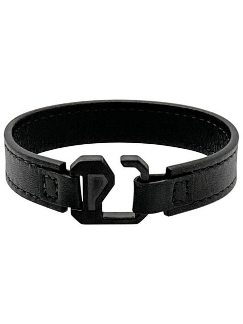 Montblanc Montblanc Extreme Black Leather Bracelet, Size 63