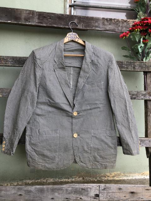 Other Designers Vintage - Vintage 45 RPM Checkered Blazer Made in Japan