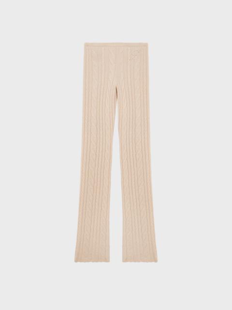 Blumarine RIBBED KNIT PANTS WITH TORCHON