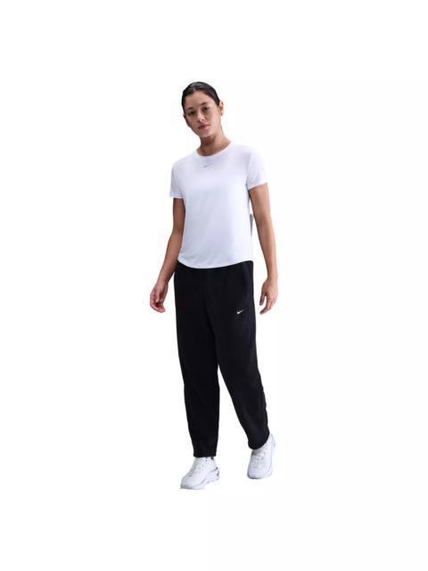 Nike Women's One Therma-FIT Mid-Rise Fleece Pants - Black